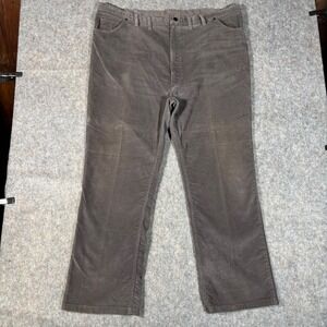 Sedgefield Corduroy Pants Mens 48x34 Grey Vintage USA Made 2240538 Straight Wide
